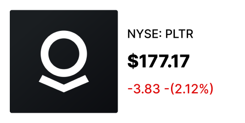 PLTR stock card
